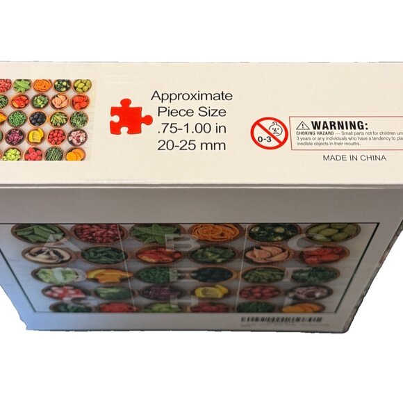 I.C. Store 1000 piece Jigsaw Puzzle Colorful chopped fruits veggies SEALED NEW - Picture 3 of 6